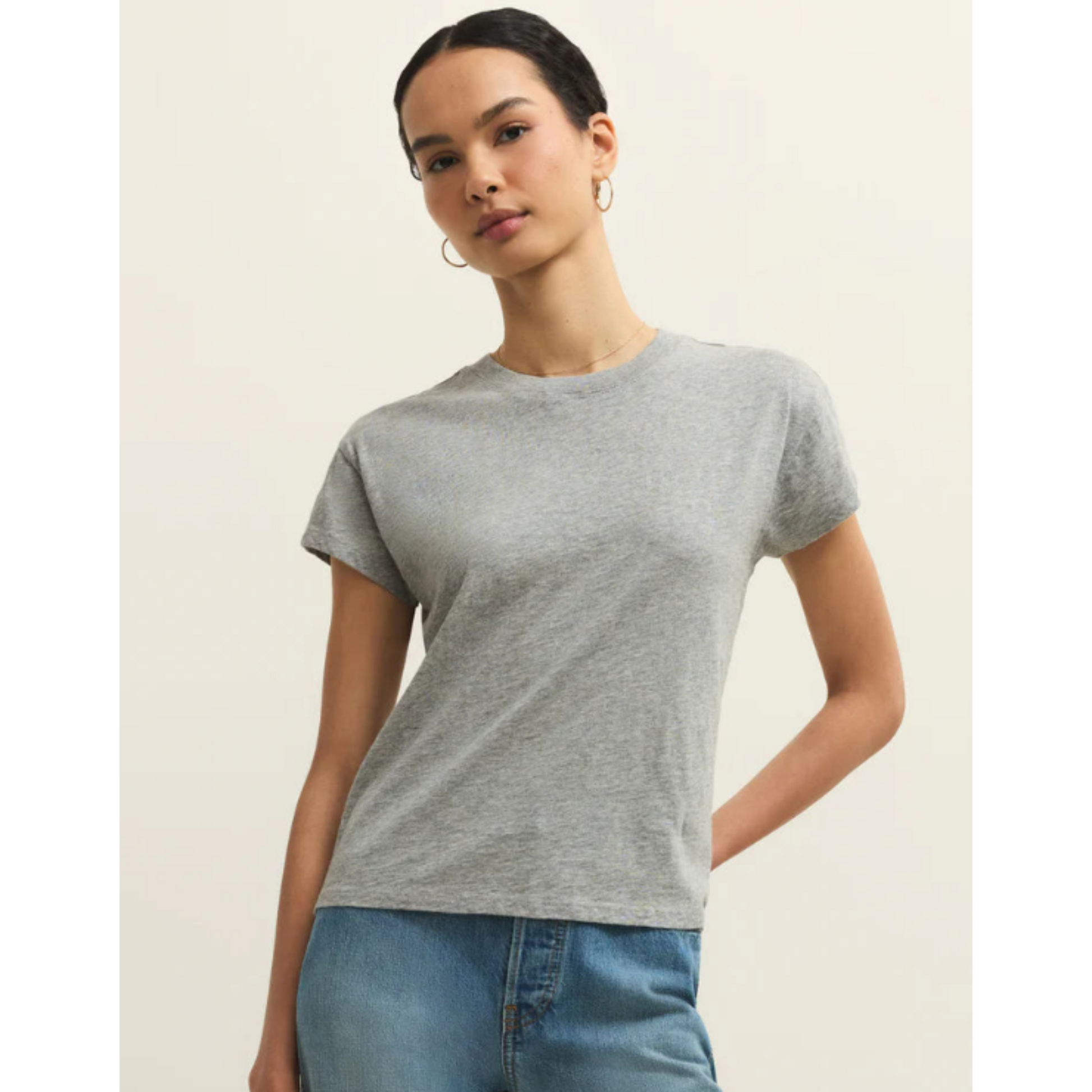Modern Slub Tee - Heather Grey