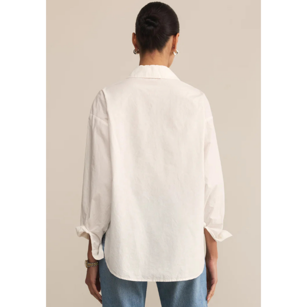 Elevated Poplin Shirt White