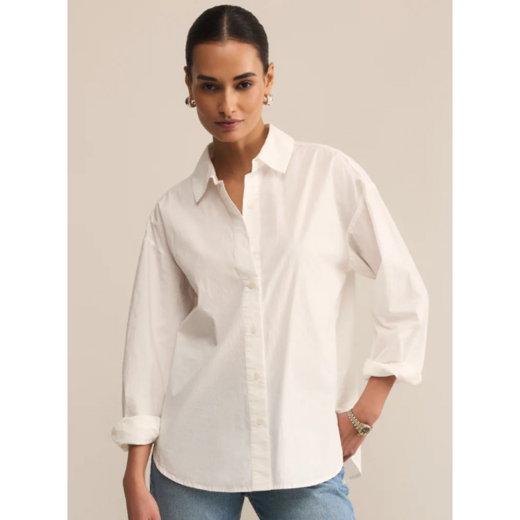 Elevated Poplin Shirt White