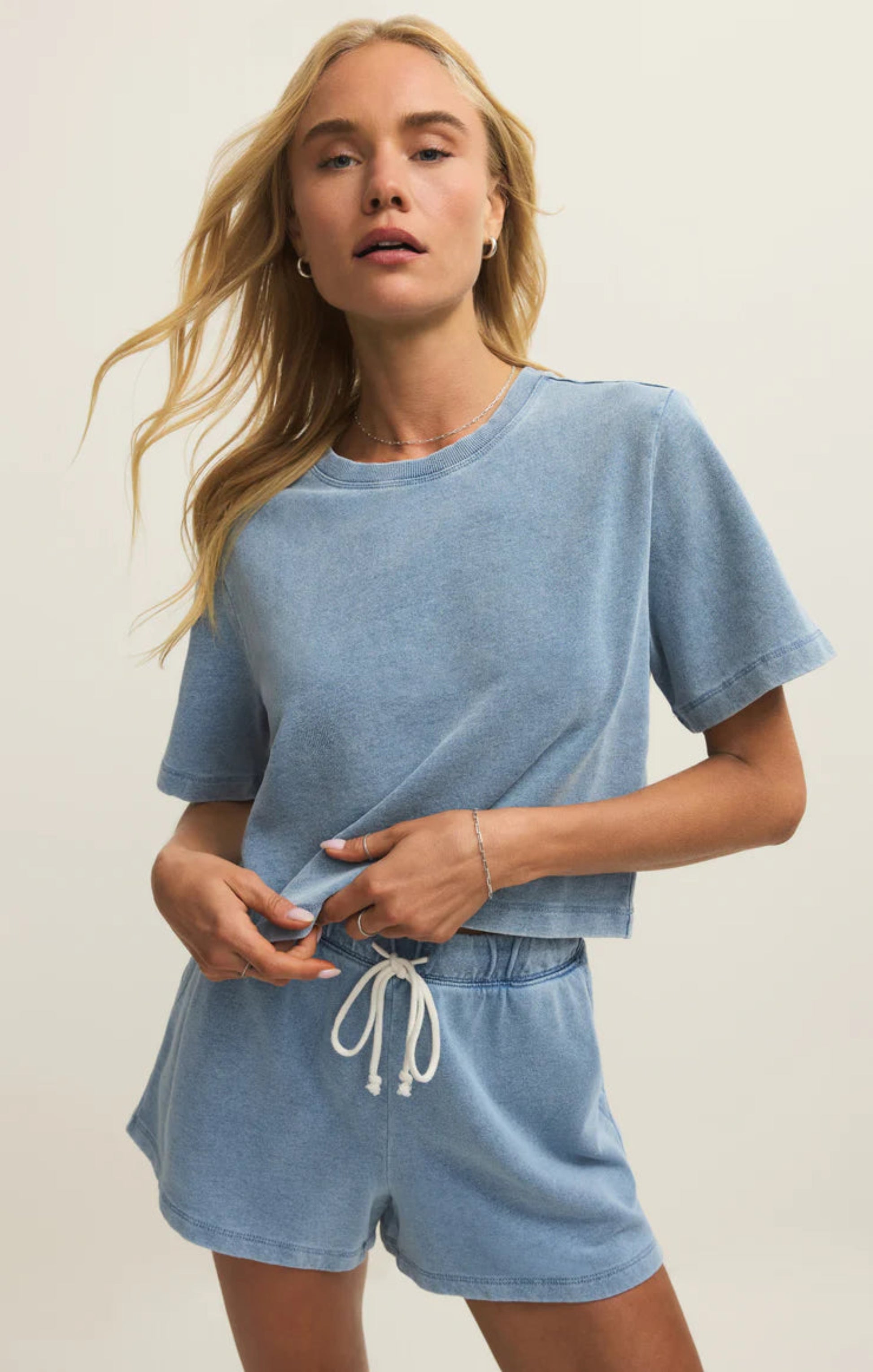 Curran Sweatshirt Ocean Air Indigo
