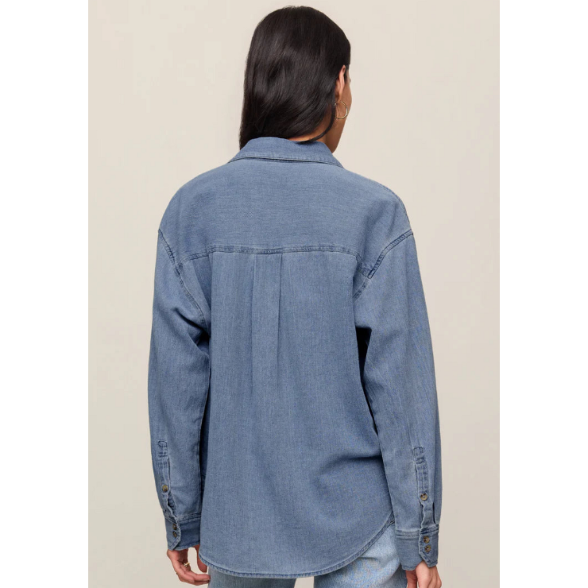The Perfect Twill Button Up - Classic Indigo