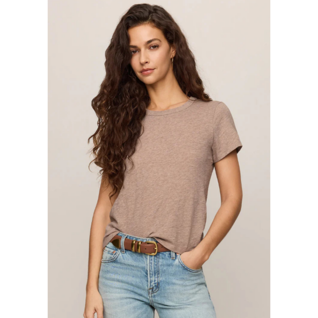 Junie Slub Tee Shirt - Heather Ash