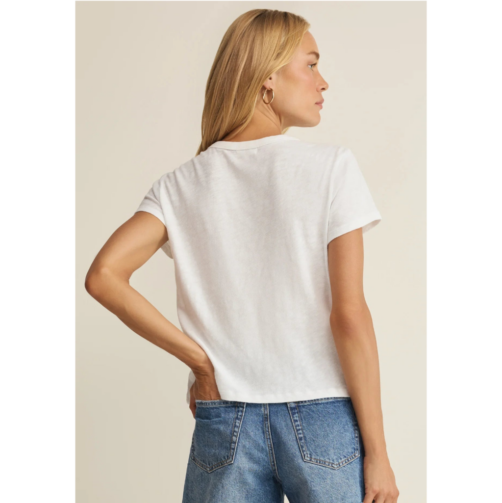 Junie Slub Tee - White