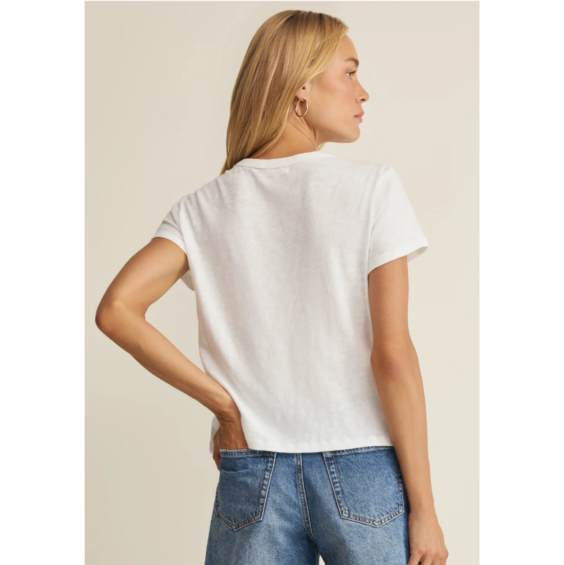 Junie Slub Tee - White