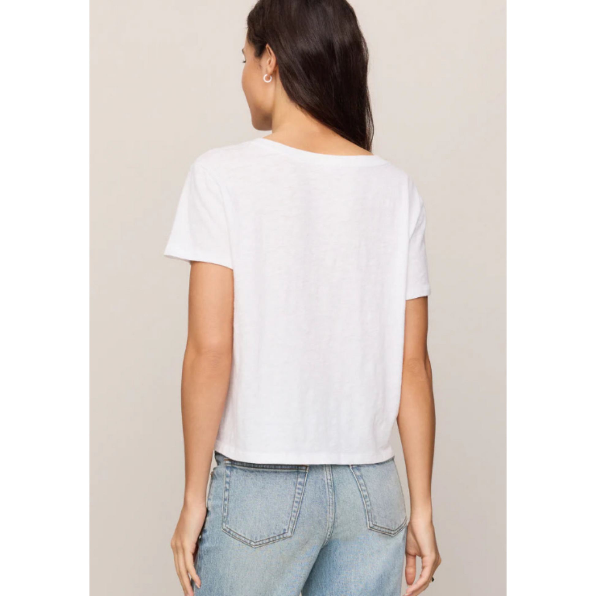 Nomad V-Neck Tee - White