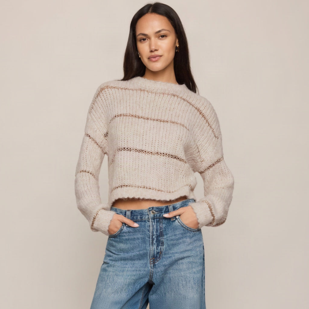 Shine Bright Sweater - Frosted Pearl