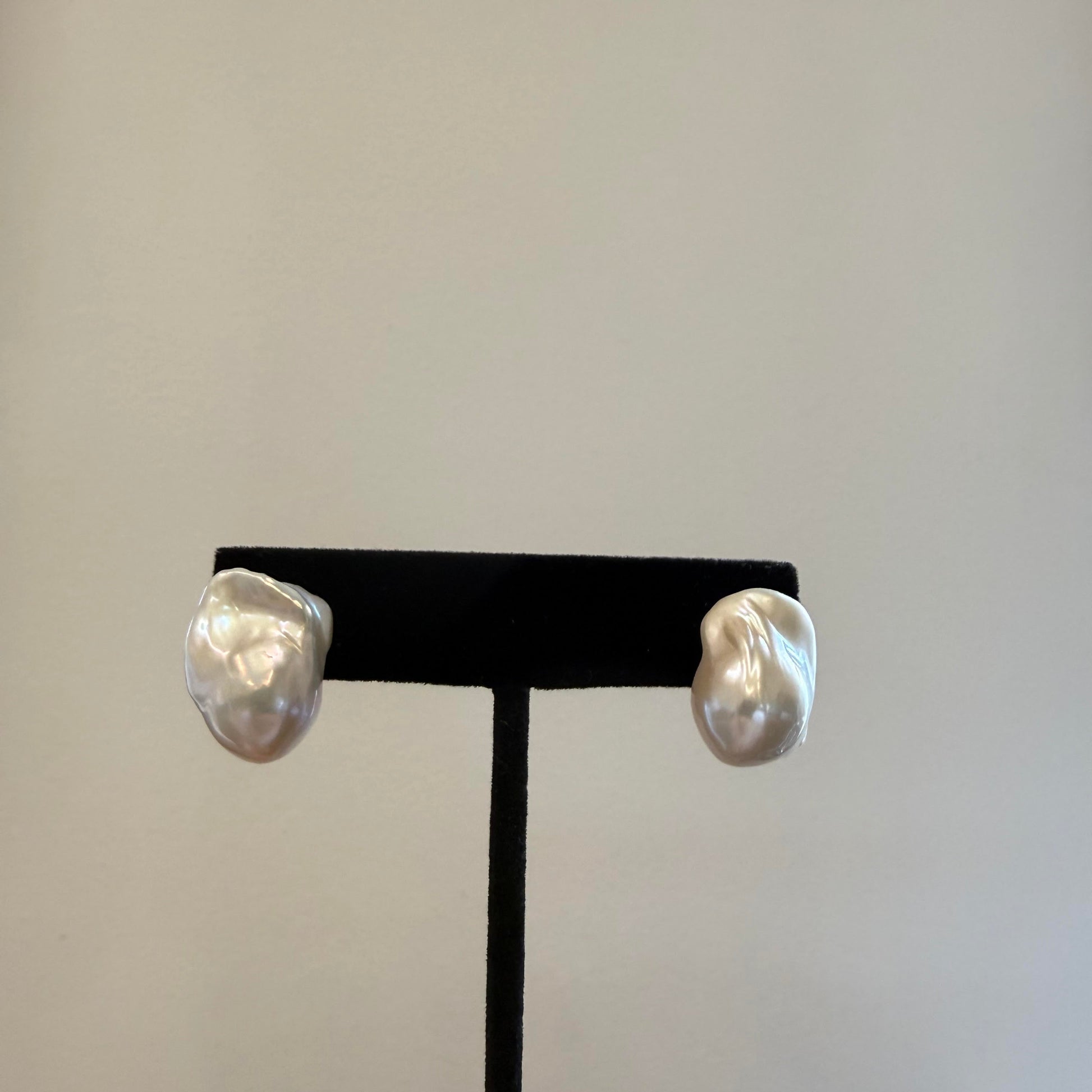 Baroque Pearl Stud Earrings
