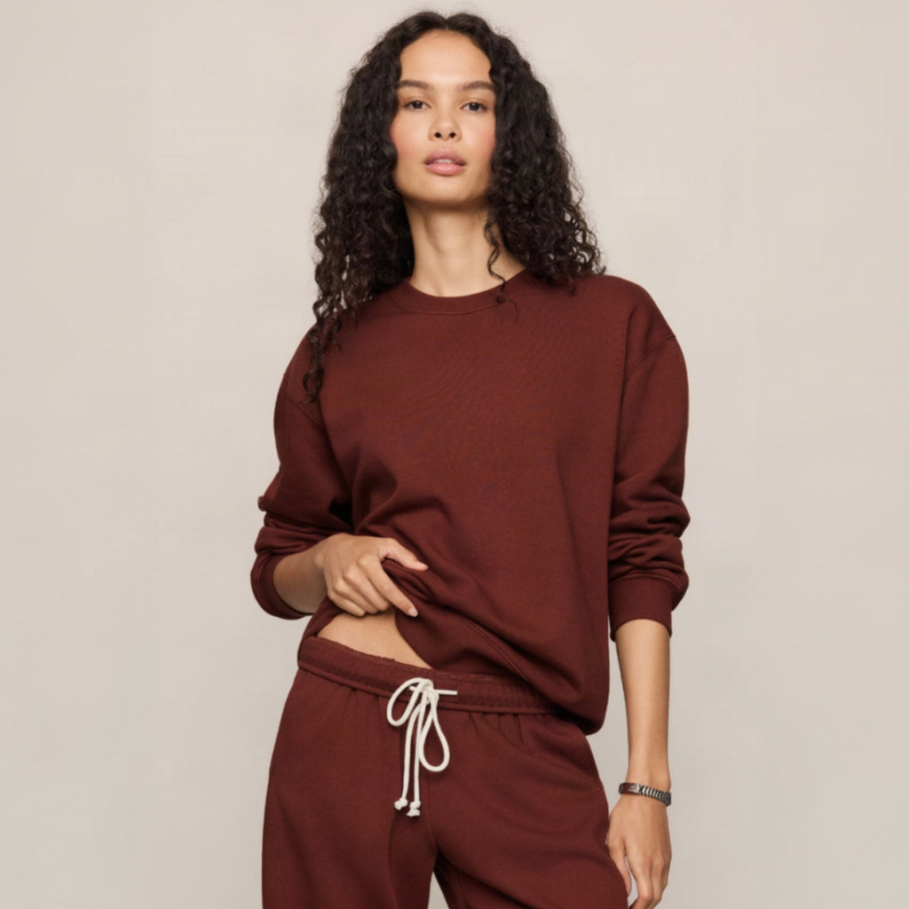 Boyfriend Sweatshirt - Velvet Rouge