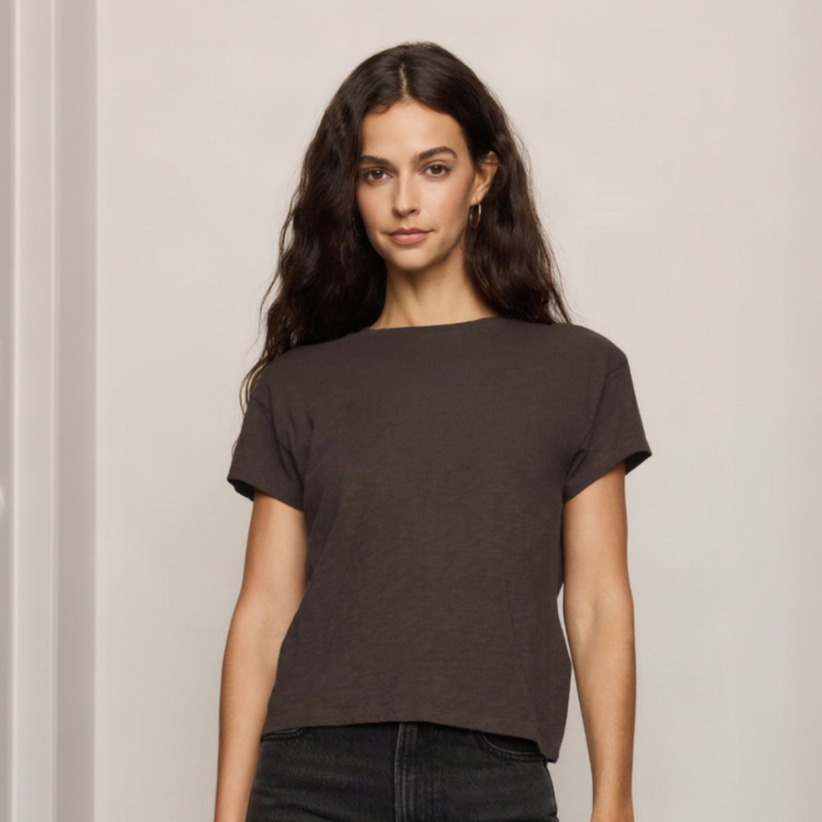 Modern Slub Tee Cocoa Bean