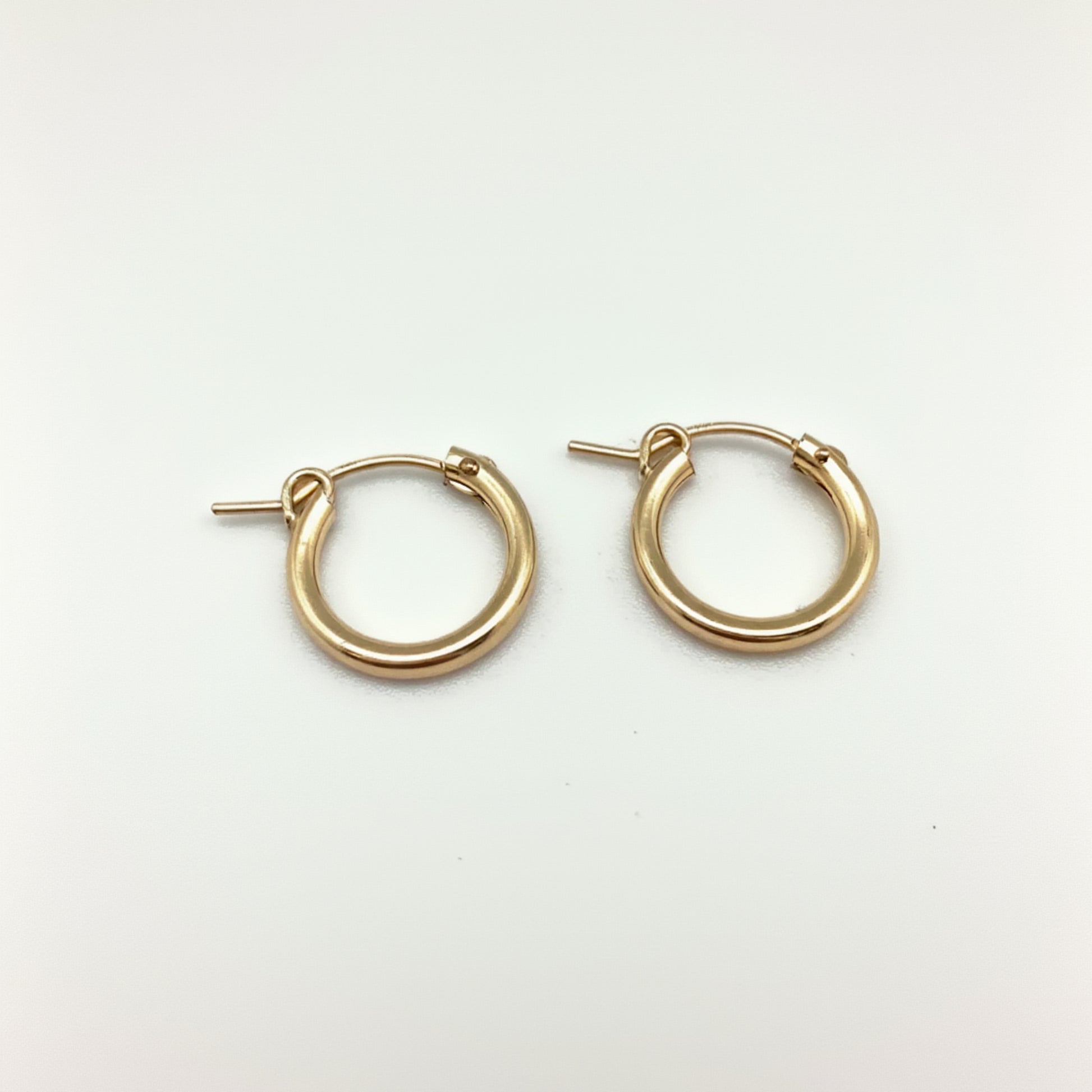 Small Nina Hoops Plain - Gold