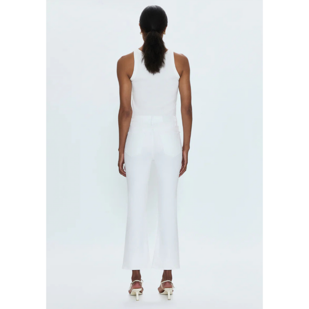 Lennon High Rise Crop Boot - Vivid White