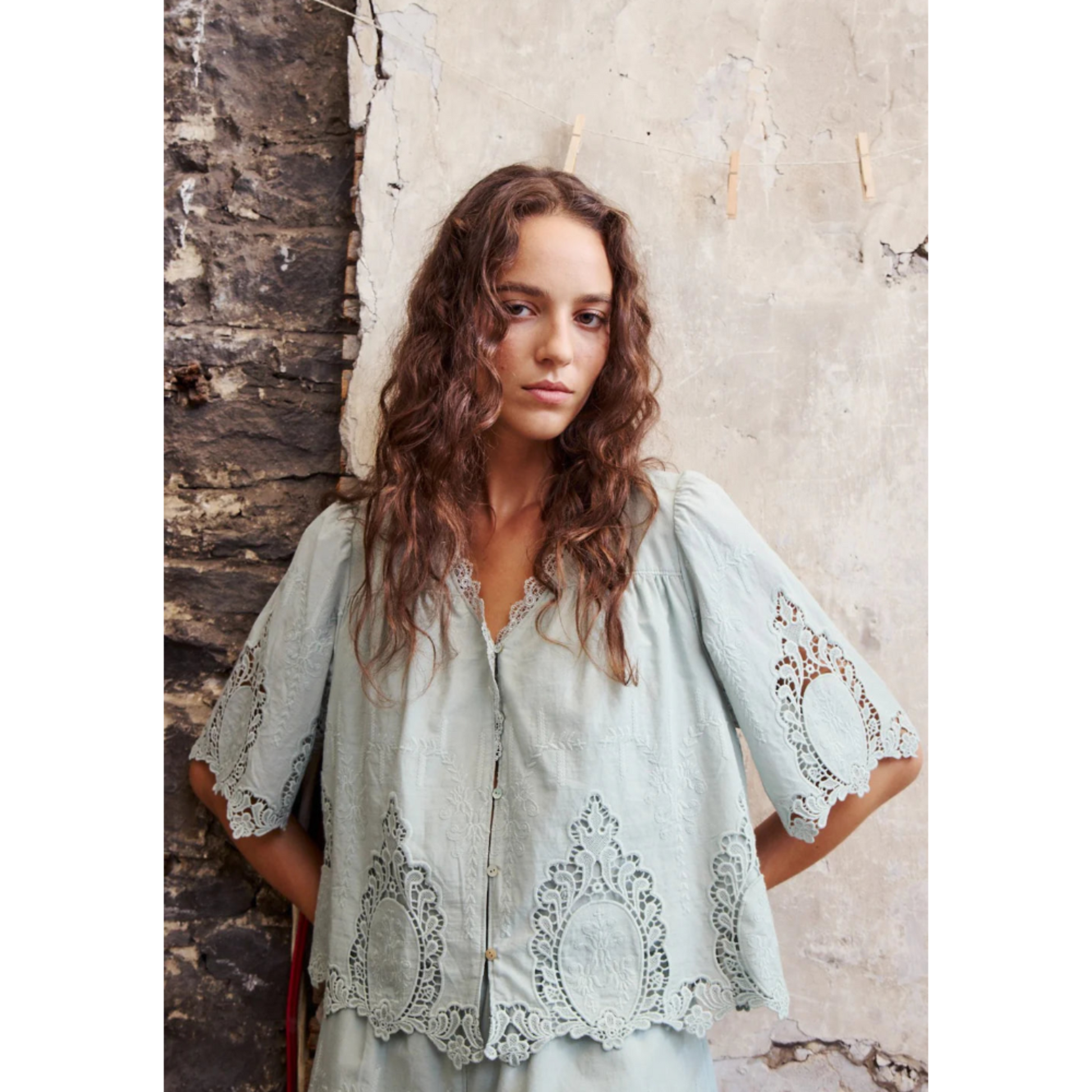 Maoli Blouse - Seafoam