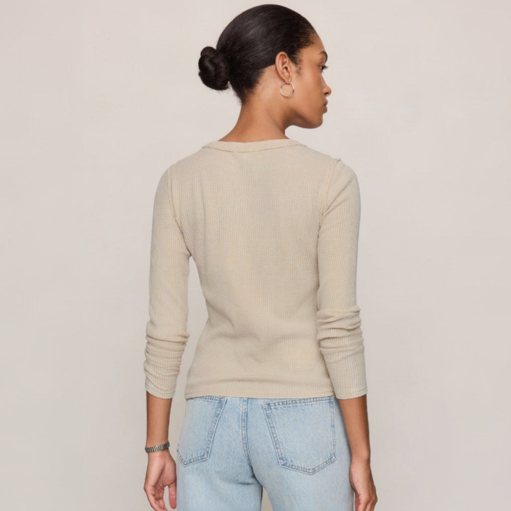 Arlet Mini Thermal Top - Soft Ecru