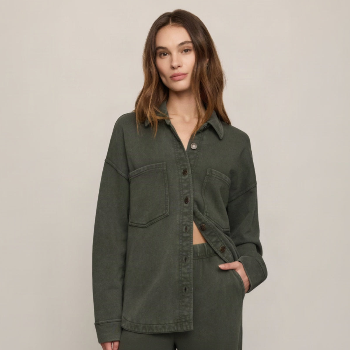 All Day Knit Jacket - Classic Olive