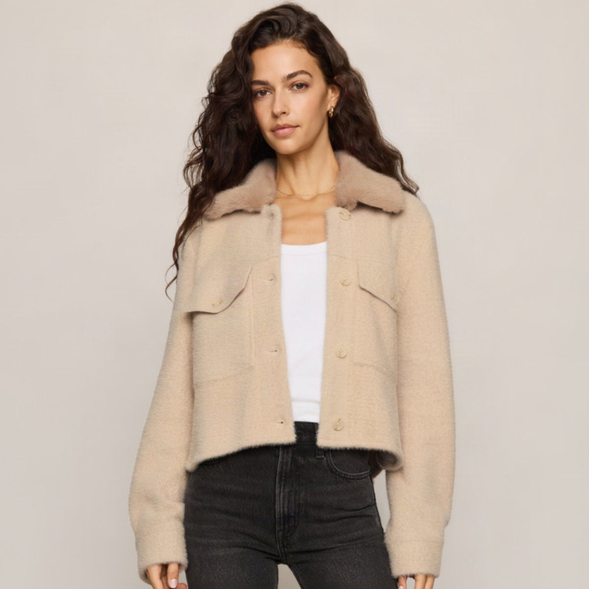 Peyton Jacket - Soft Ecru